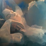 "the Cloud Queen Takes a Moment" oil on canvas 5x6 ft.