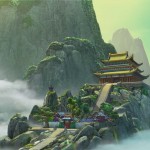 "Kung Fu Panda" Chinese Palace. , photoshop cs5.1, bg mountains assisted with Vue