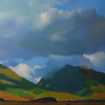 "Maui Clouds" oil on canvas 3x3 ft.